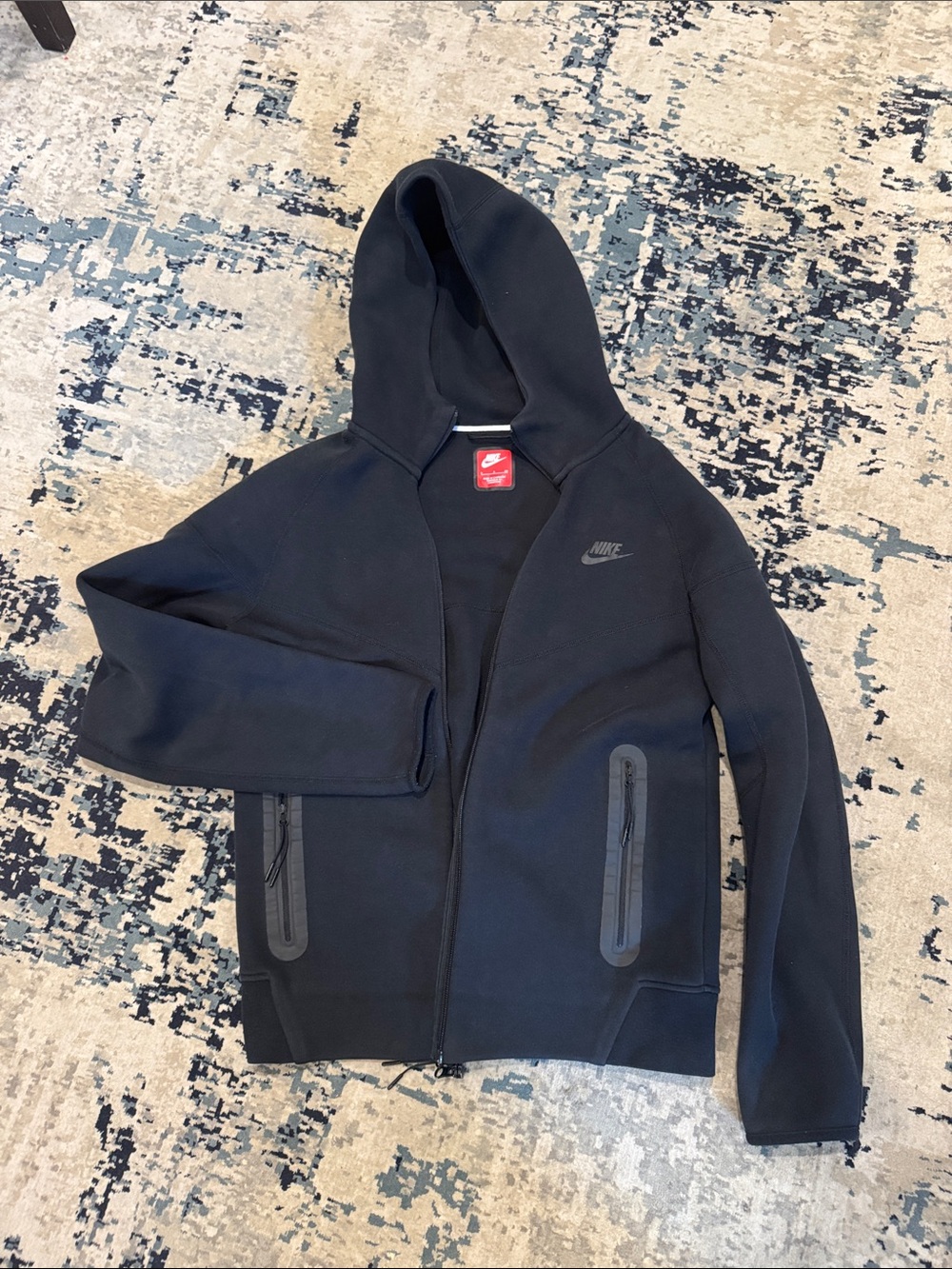Nike Black Hooded Full-Zip